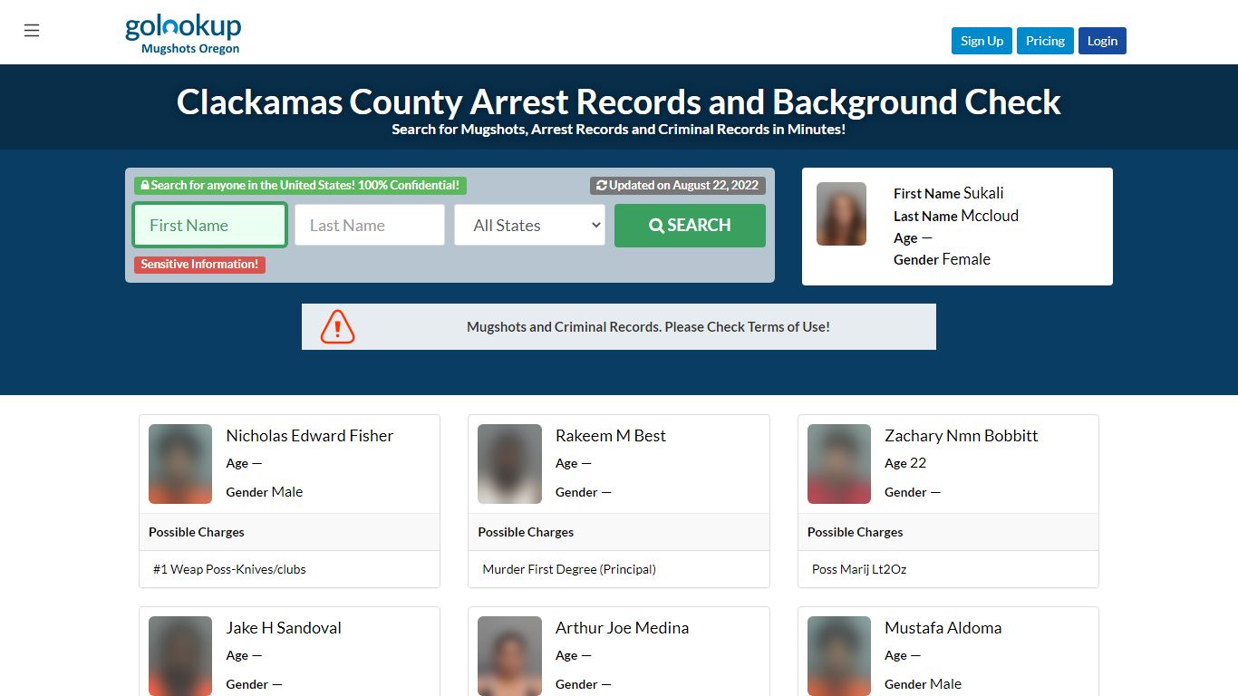 Clackamas County Mugshots, Clackamas County Arrest Records - GoLookUp